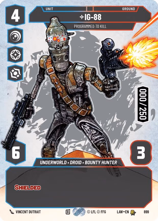 IG-88 - Programmed to Kill (Serialized) - Rare (899)