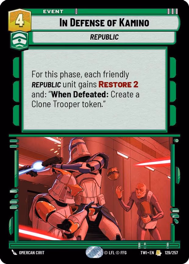 In Defense of Kamino - Rare (129/257)