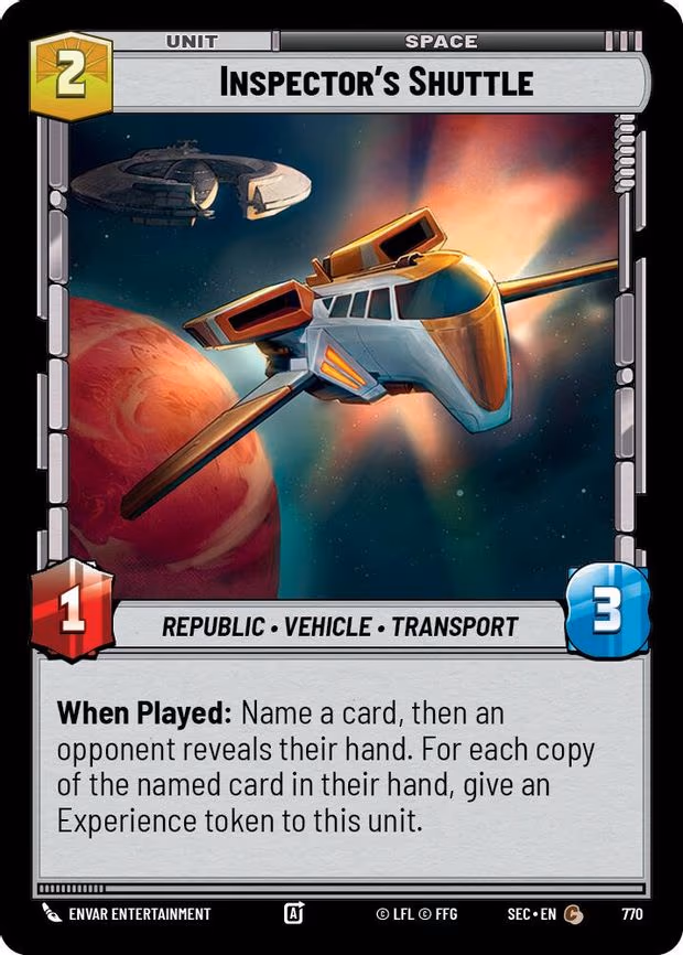 Inspector's Shuttle - Common (770)