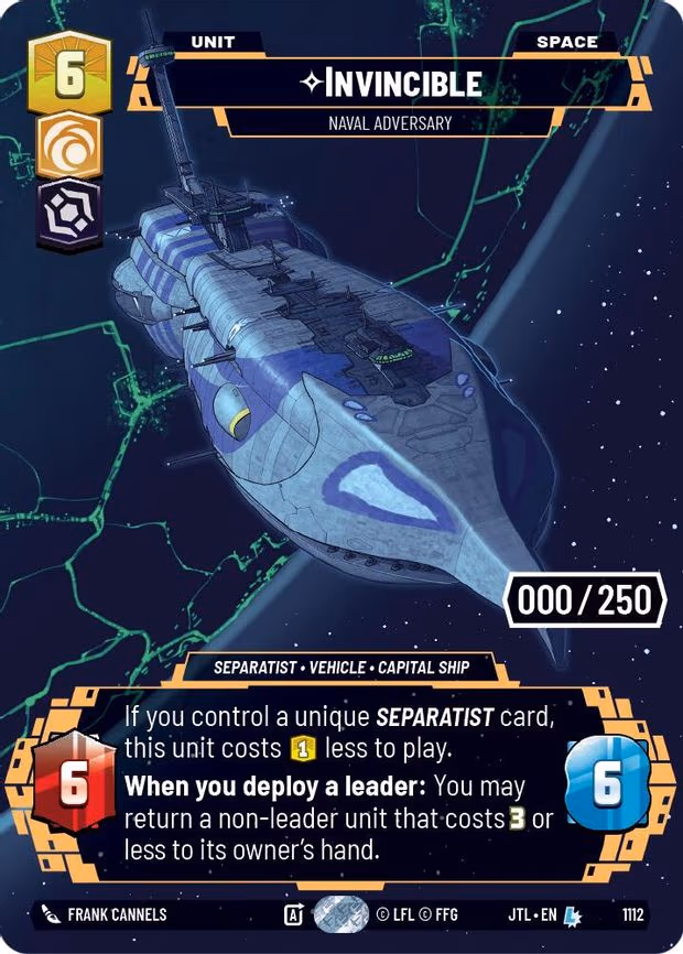 Invincible - Naval Adversary (Serialized) - Legendary (1112)