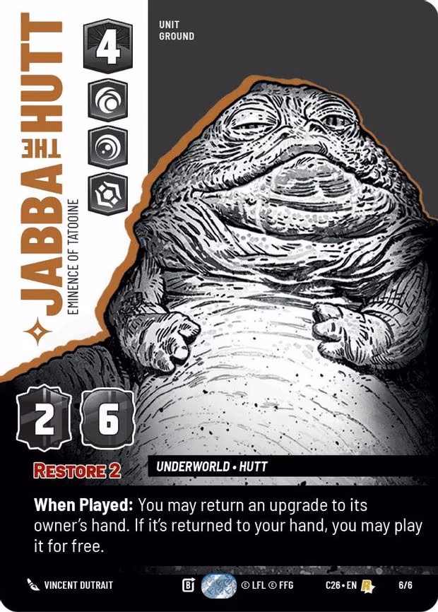 Jabba the Hutt - Eminence of Tatooine - Rare (6/6)