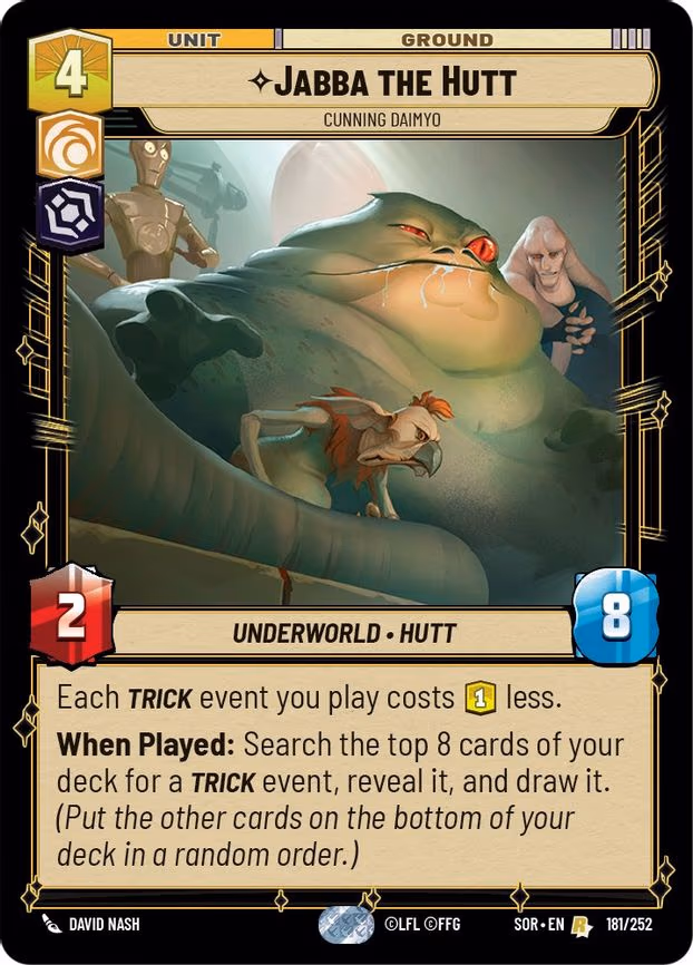 Jabba the Hutt - Cunning Daimyo - Rare (181/252)