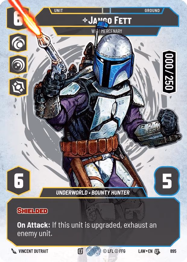 Jango Fett - Wily Mercenary (Serialized) - Uncommon (895)