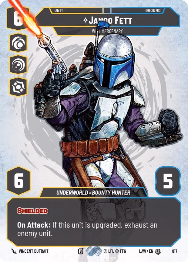 Jango Fett - Wily Mercenary (Prestige) - Uncommon (817)