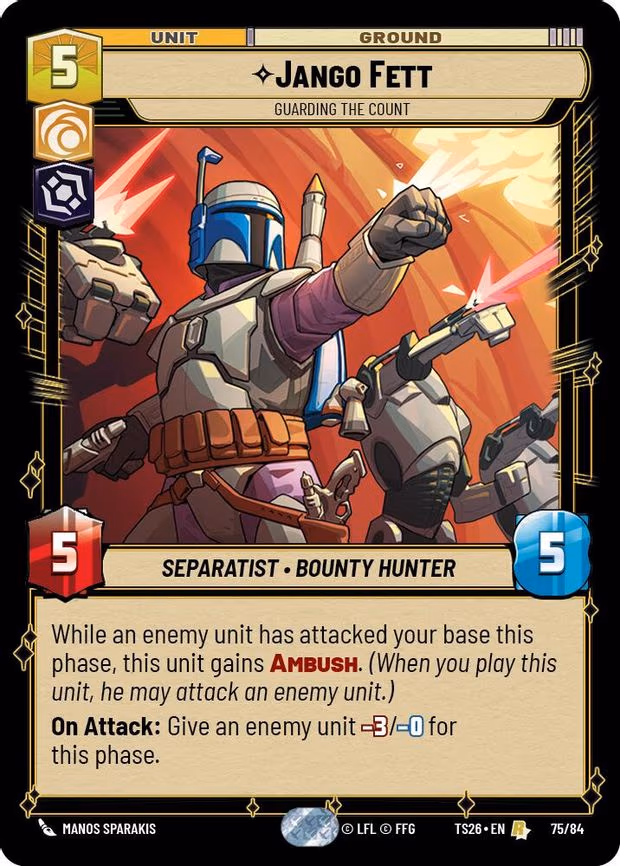 Jango Fett - Guarding the Count - Rare (75/84)