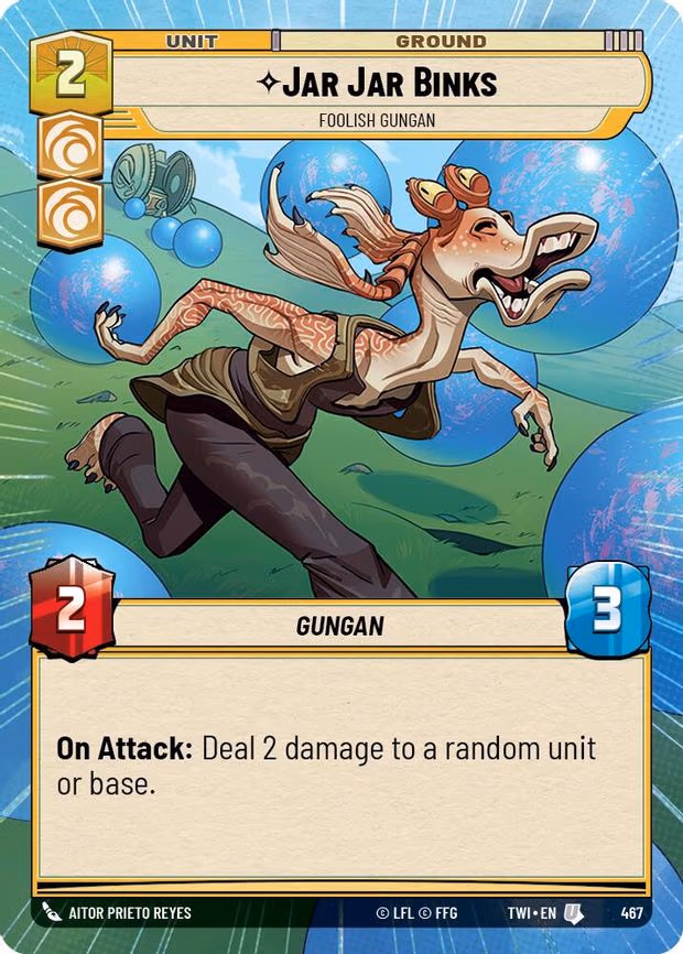 Jar Jar Binks - Foolish Gungan - Uncommon (467)