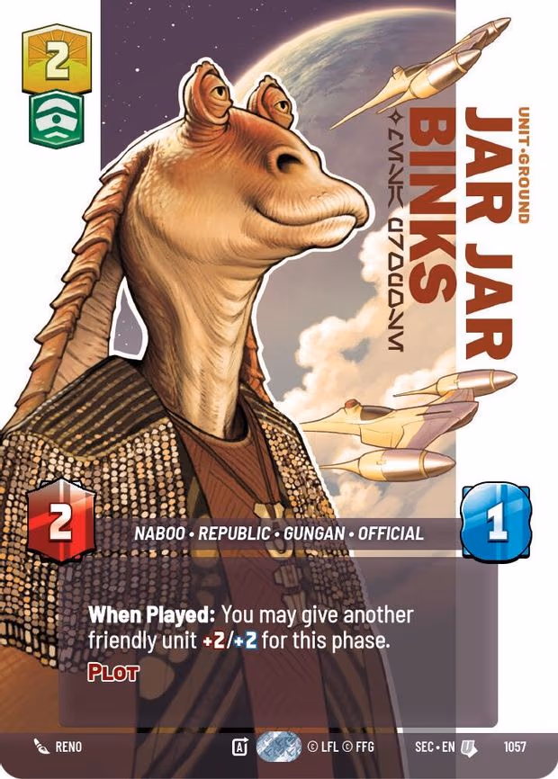 Jar Jar Binks - Mesa Propose (Prestige) - Uncommon (1057)