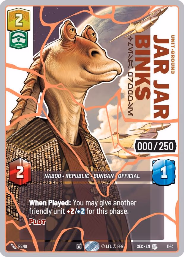 Jar Jar Binks - Mesa Propose (Serialized) (Rose Gold) - Uncommon (1143)