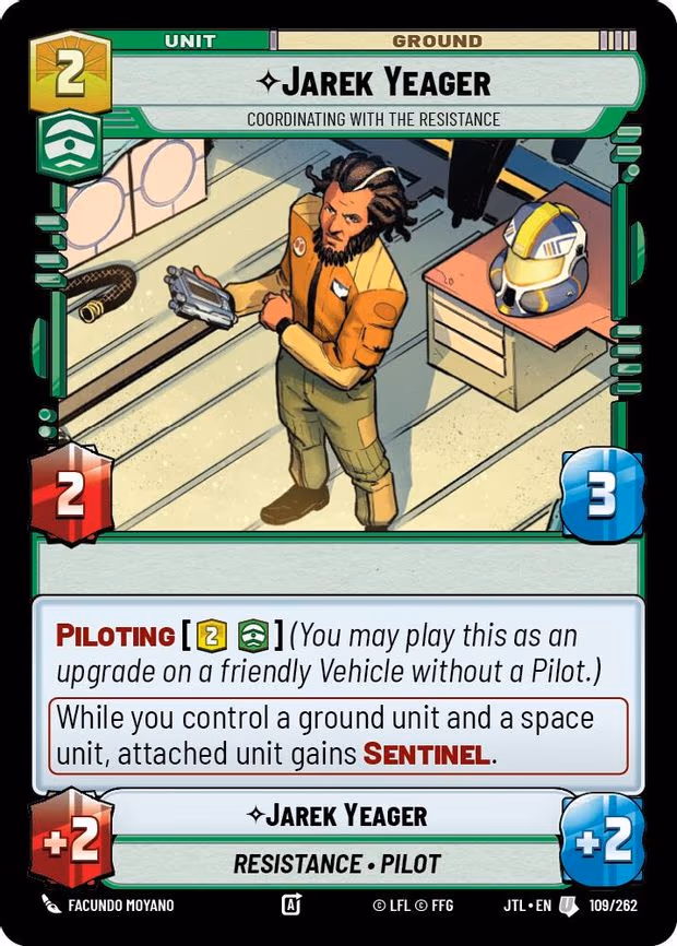 Jarek Yeager - Coordinating With The Resistance - Uncommon (109/262)