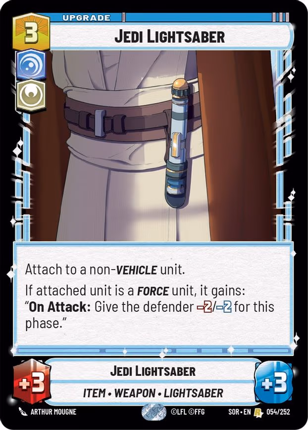 Jedi Lightsaber - Rare (054/252)