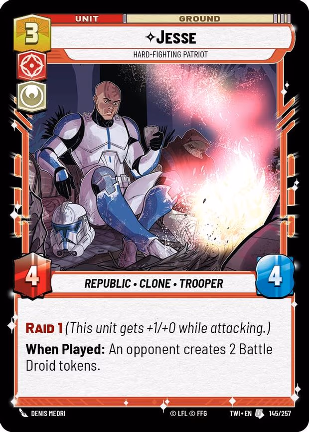 Jesse - Hard-Fighting Patriot - Uncommon (145/257)