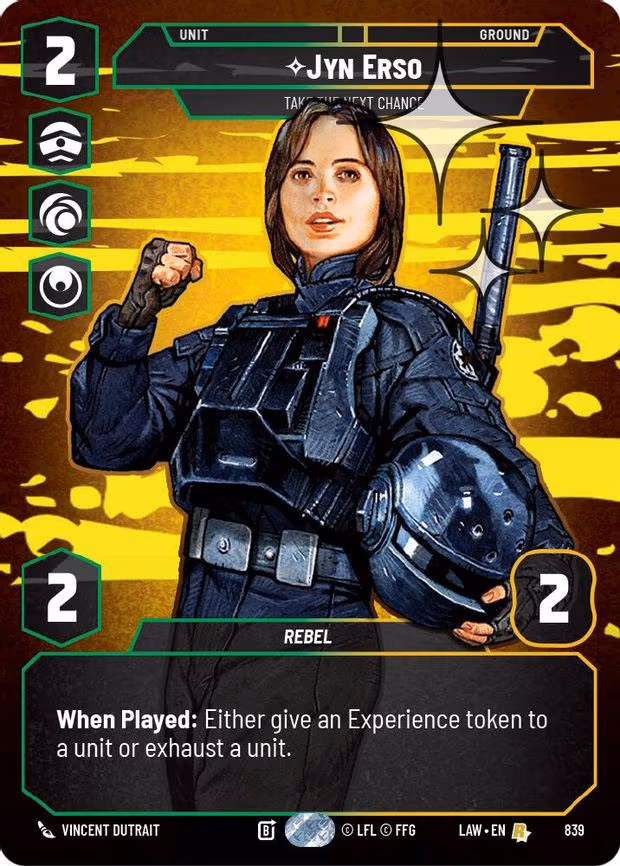 Jyn Erso - Take the Next Chance - Rare (839)