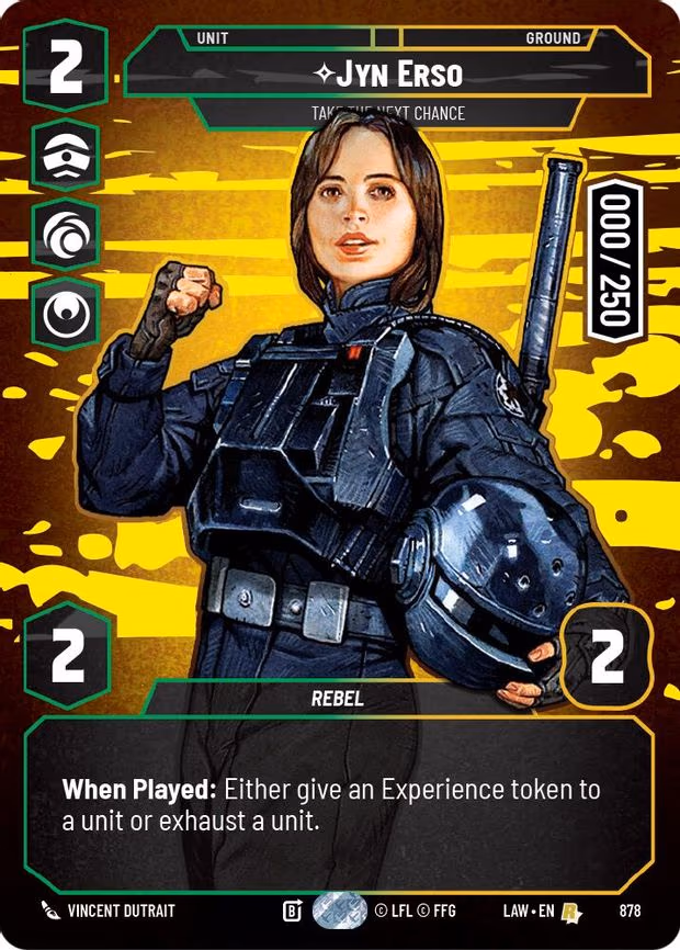 Jyn Erso - Take the Next Chance (Serialized) - Rare (878)