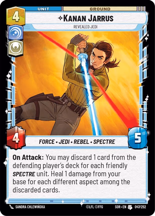 Kanan Jarrus - Revealed Jedi - Uncommon (047/252)
