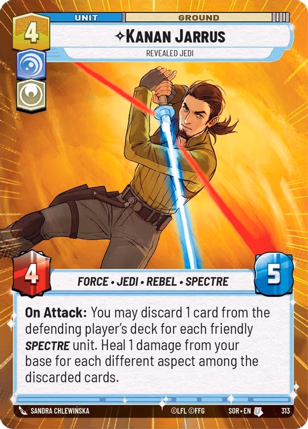 Kanan Jarrus - Revealed Jedi - Uncommon (313)