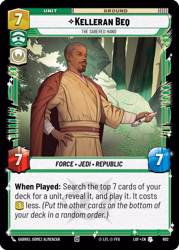 Kelleran Beq - The Sabered Hand - Uncommon (602)
