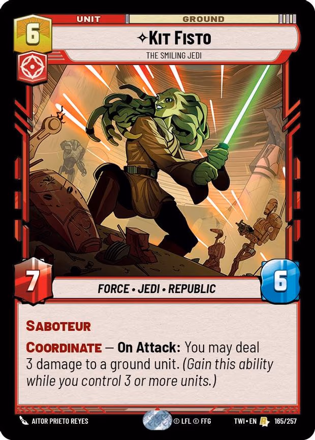 Kit Fisto - The Smiling Jedi - Rare (165/257)