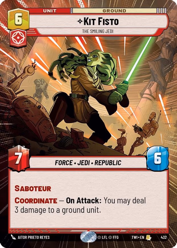 Kit Fisto - The Smiling Jedi - Rare (432)