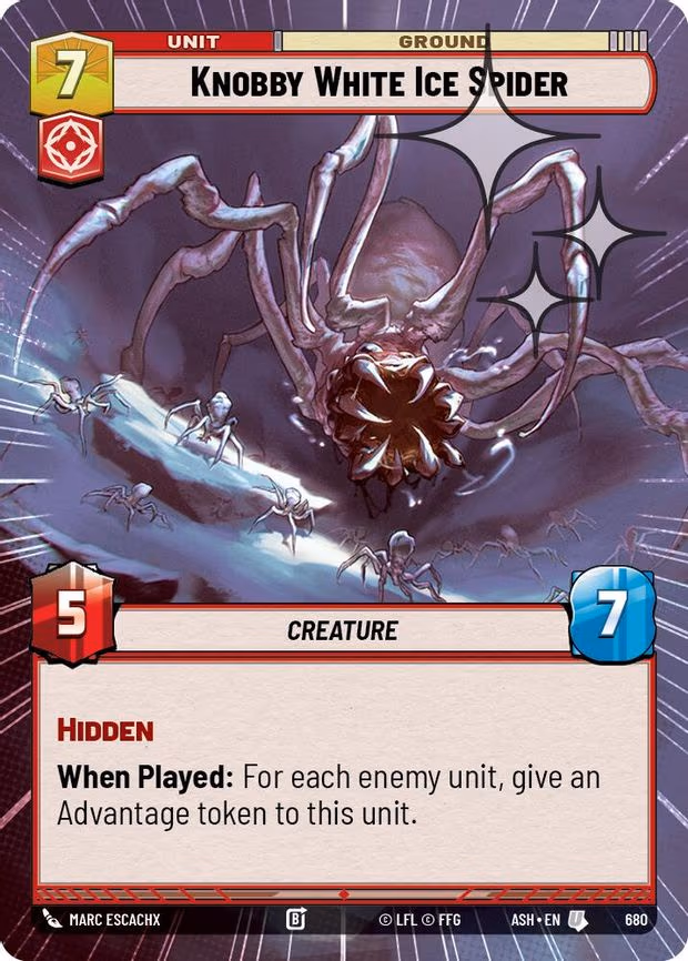 Knobby White Ice Spider - Uncommon (680)