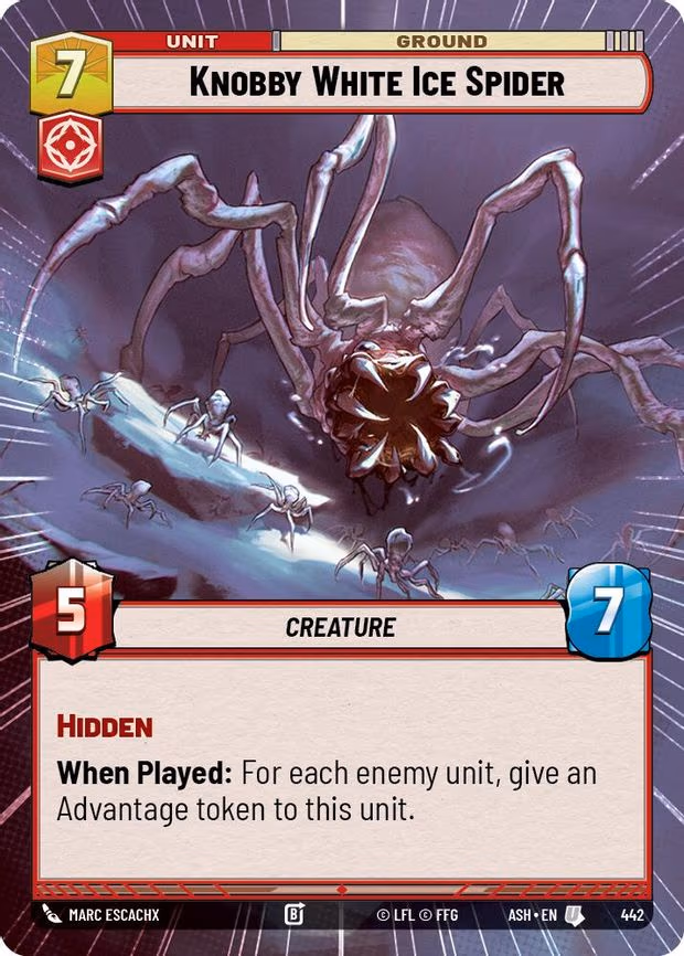 Knobby White Ice Spider - Uncommon (442)