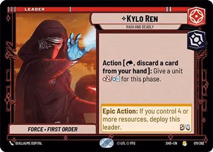 Kylo Ren - Rash and Deadly - Rare (011/262)