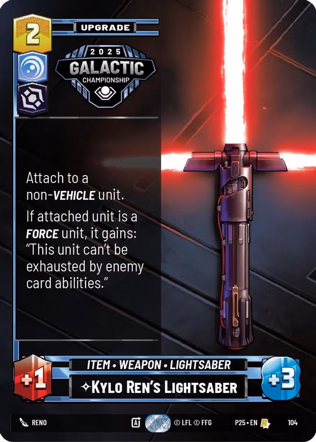 Kylo Ren's Lightsaber - Rare (104)