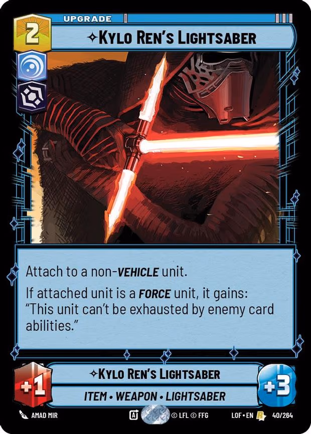 Kylo Ren's Lightsaber - Rare (040/264)