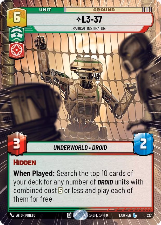 L3-37 - Radical Instigator - Legendary (327)