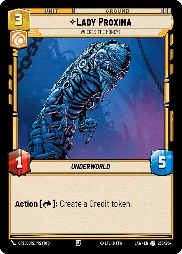 Lady Proxima - Where's the Money? - Uncommon (235/264)