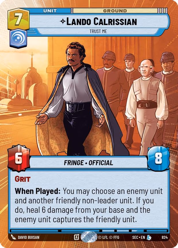 Lando Calrissian - Trust Me - Legendary (824)
