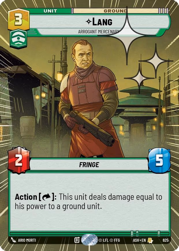 Lang - Arrogant Mercenary - Rare (625)
