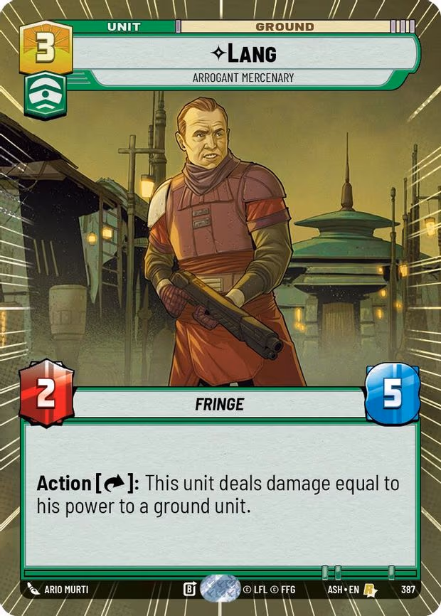 Lang - Arrogant Mercenary - Rare (387)