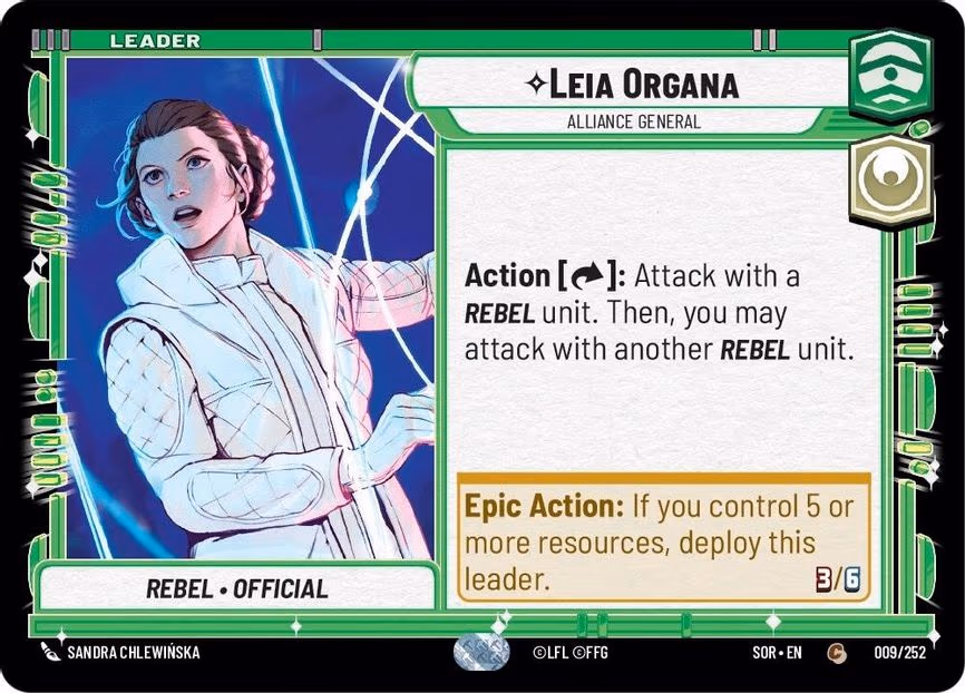 Leia Organa - Alliance General - Common (009/252)