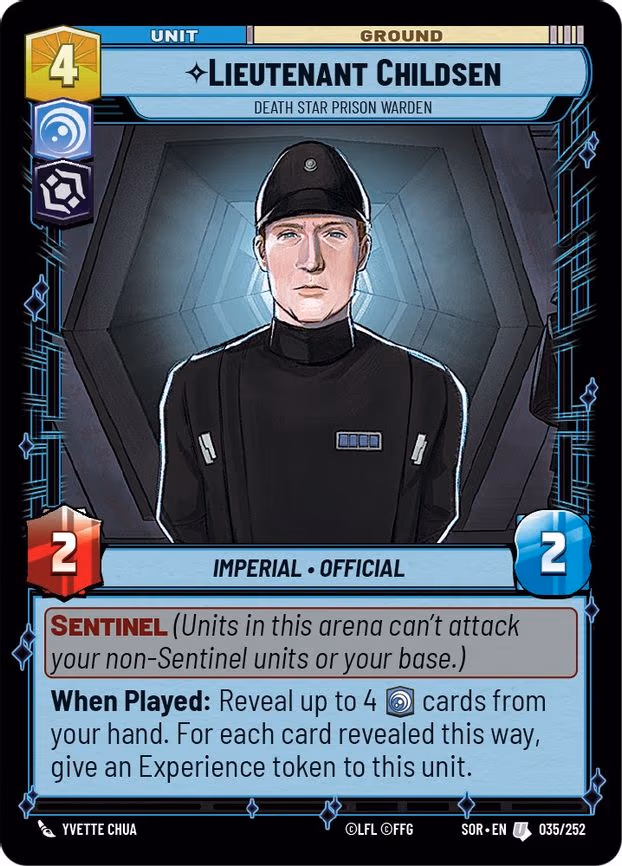 Lieutenant Childsen - Death Star Prison Warden - Uncommon (035/252)