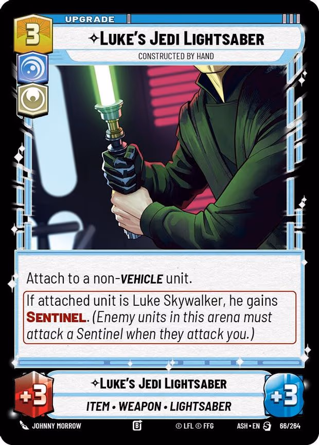 Luke's Jedi Lightsaber - Constructed by Hand - Special (66/264)