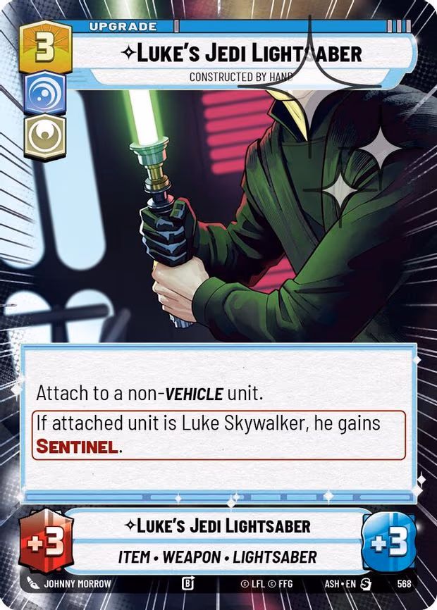 Luke's Jedi Lightsaber - Constructed by Hand - Special (568)