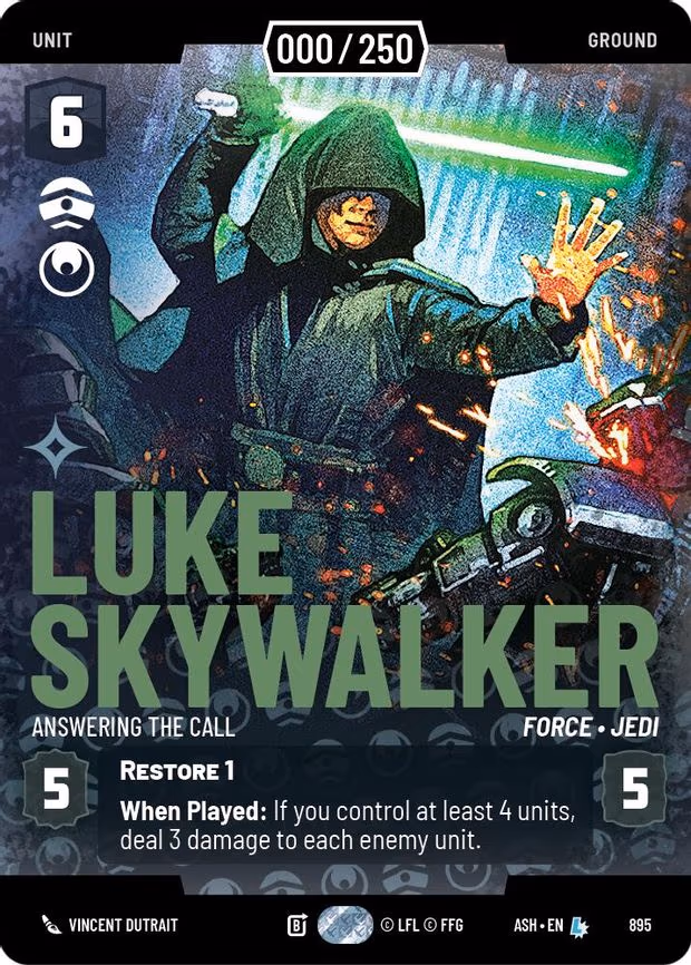 Luke Skywalker - Answering the Call (Serialized) - Legendary (895)