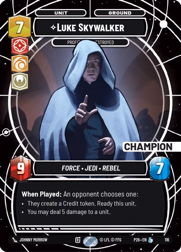 Luke Skywalker - Profit or Be Destroyed - Legendary (116)