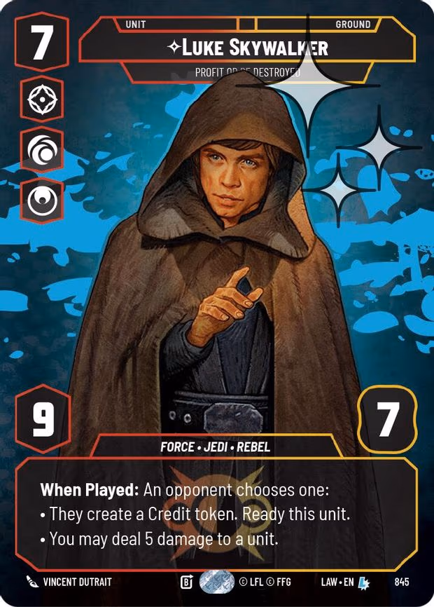 Luke Skywalker - Profit or Be Destroyed - Legendary (845)