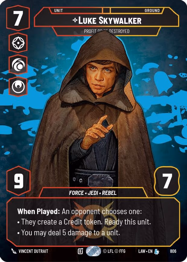 Luke Skywalker - Profit or Be Destroyed (Prestige) - Legendary (806)