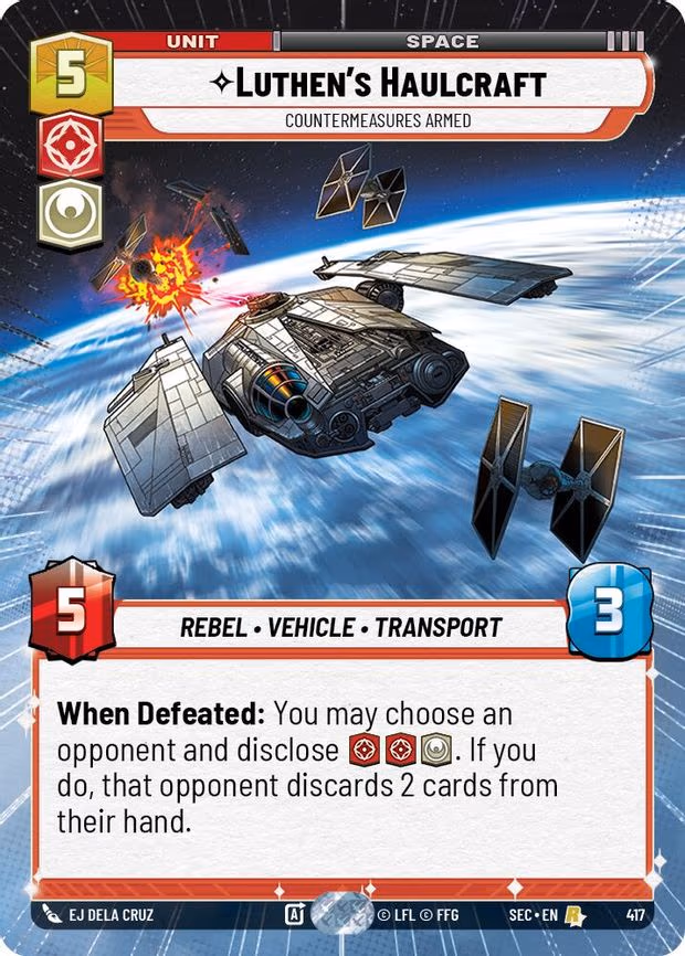 Luthen's Haulcraft - Countermeasures Armed - Rare (417)