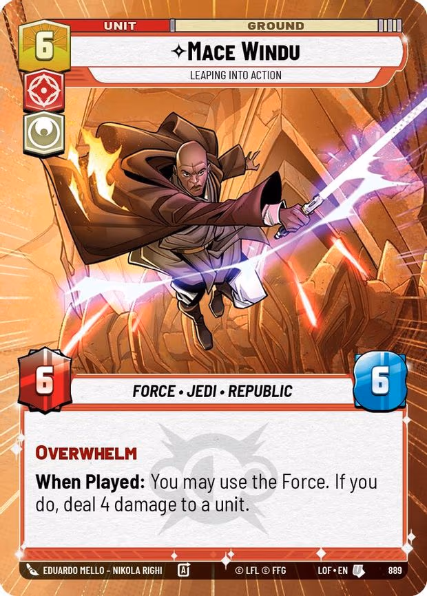 Mace Windu - Leaping into Action - Uncommon (889)