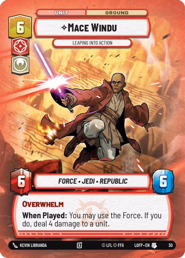 Mace Windu - Leaping into Action - Uncommon (30)
