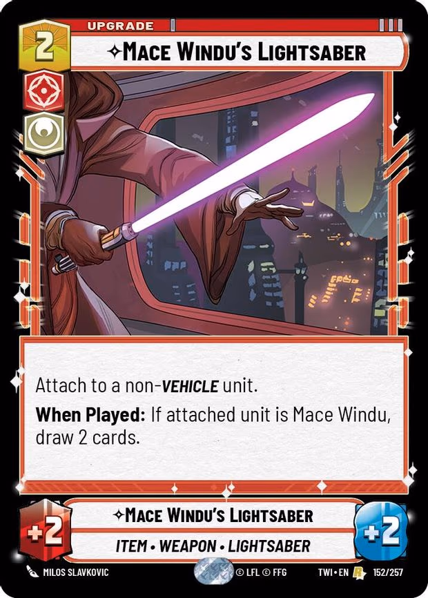 Mace Windu's Lightsaber - Rare (152/257)