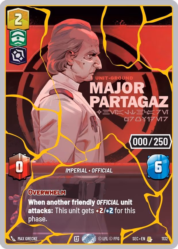 Major Partagaz - Healthcare Provider (Serialized) (Gold) - Rare (1132)