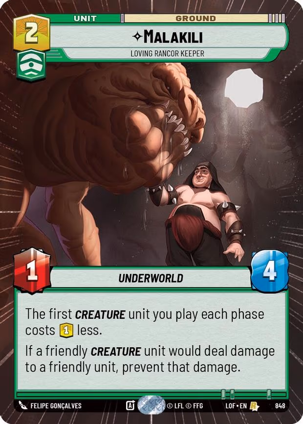 Malakili - Loving Rancor Keeper - Rare (848)