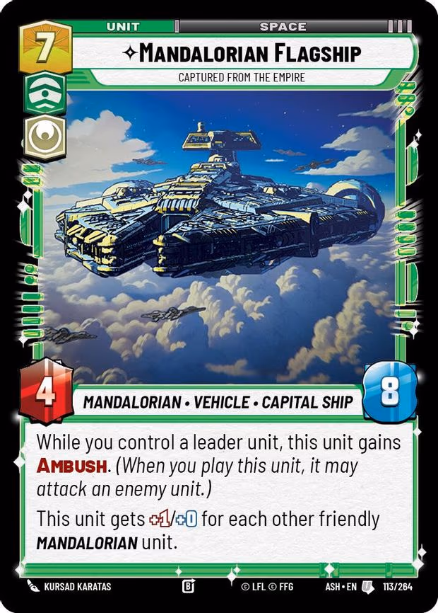 Mandalorian Flagship - Captured from the Empire - Uncommon (113/264)