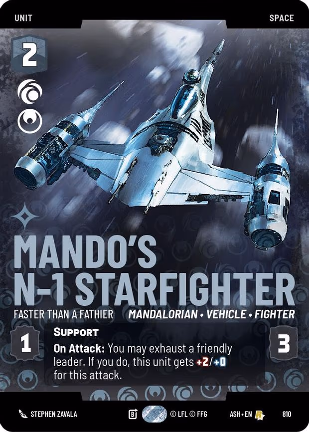 Mando's N-1 Starfighter - Faster than a Fathier (Prestige) - Rare (810)