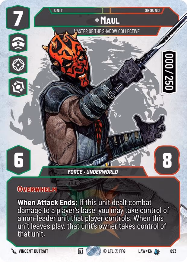 Maul - Master of the Shadow Collective (Serialized) - Legendary (893)