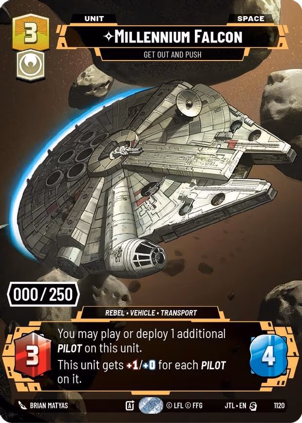 Millennium Falcon - Get Out And Push (Serialized) - Special (1120)